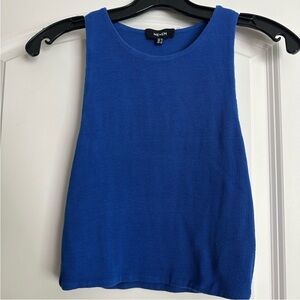 ME+EM Vibrant Blue Ribbed Tank Top